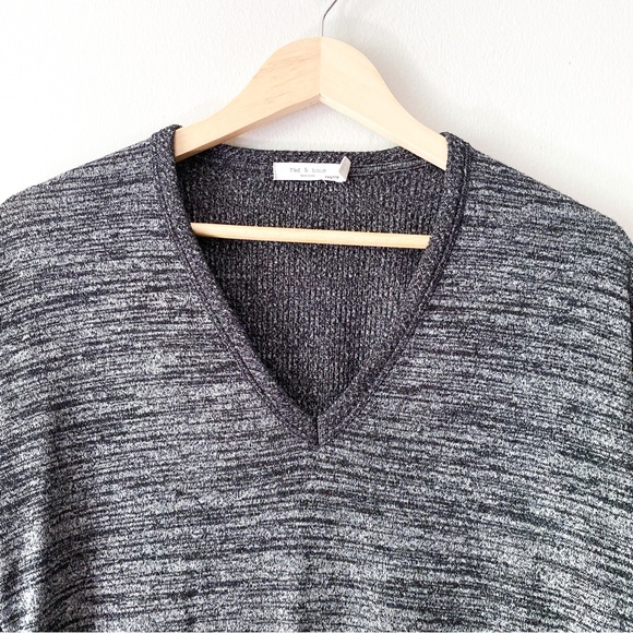 Rag and Bone Multicolour Casual V-Neck Long Sleeve Top XXS - Picture 2 of 5